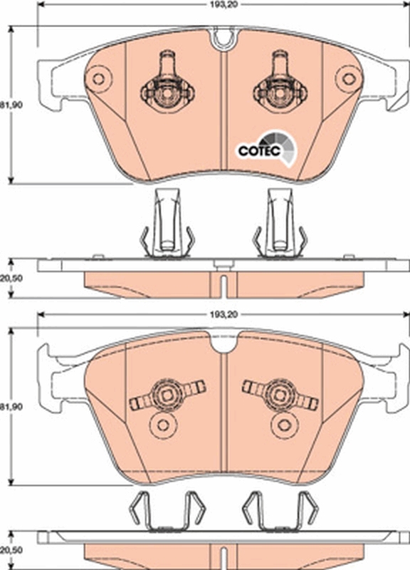 TRW GDB1794 COTEC комплект...