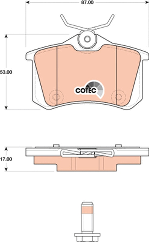 TRW GDB1813 COTEC комплект...