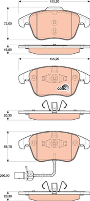 TRW GDB1814 COTEC Kit...