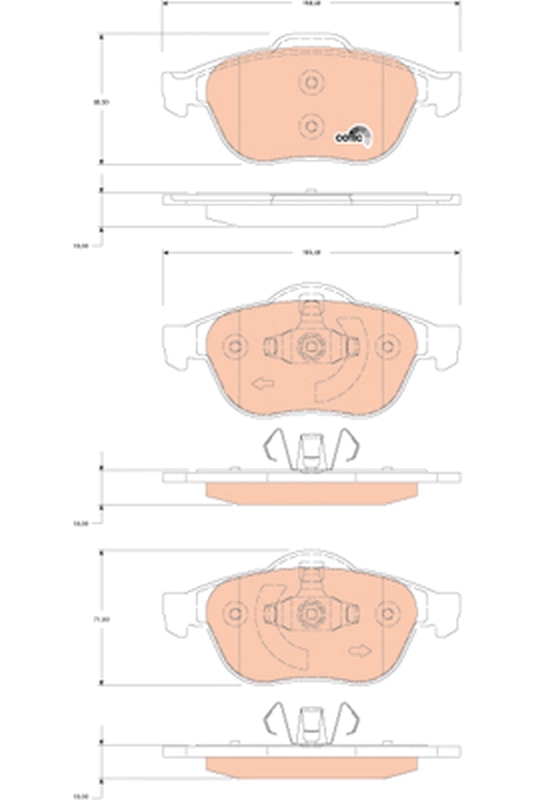 TRW GDB1823 COTEC set...