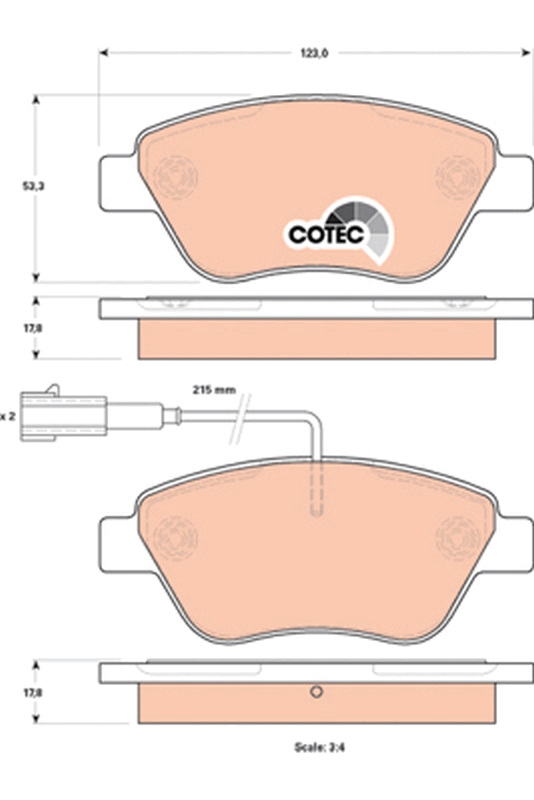 TRW GDB1842 COTEC set...