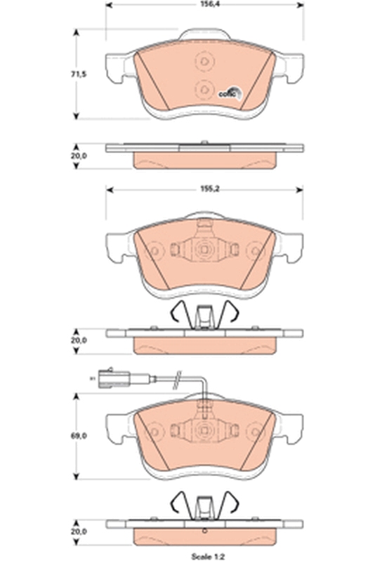 TRW GDB1864 COTEC set...