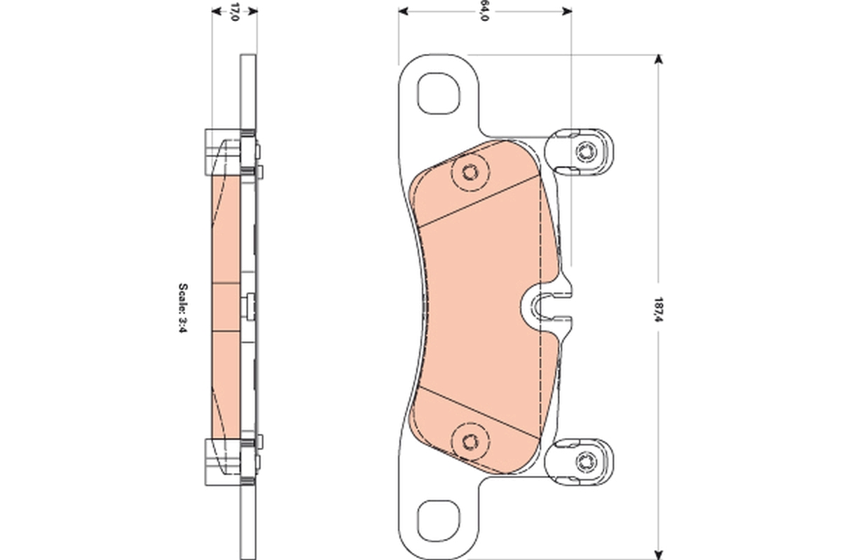 TRW GDB1876 set placute...