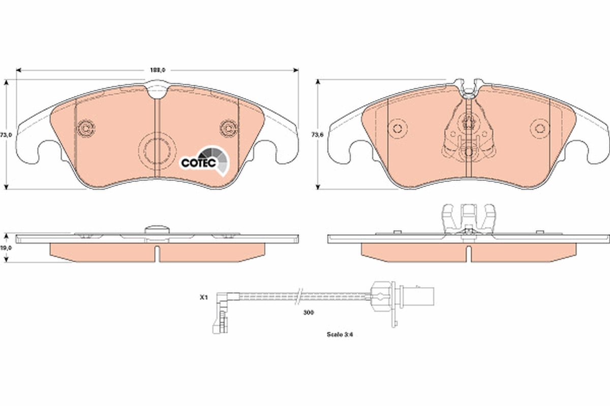 TRW GDB1908 COTEC Kit...