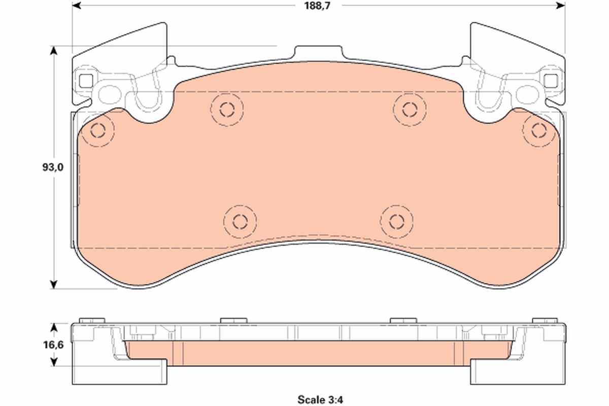 TRW GDB1911 set placute...