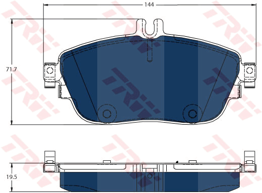 TRW GDB1932BTE Kit pastiglie freno, Freno a disco