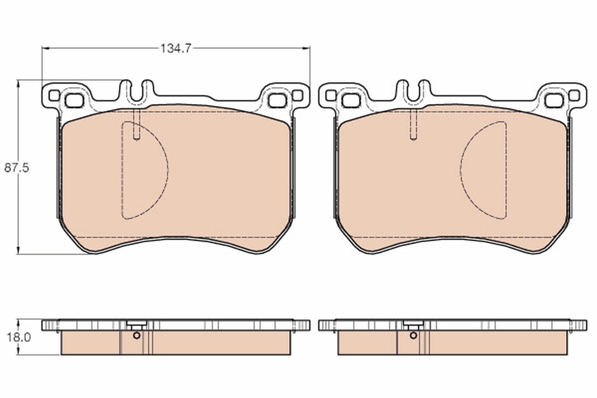 TRW GDB2013 set placute...