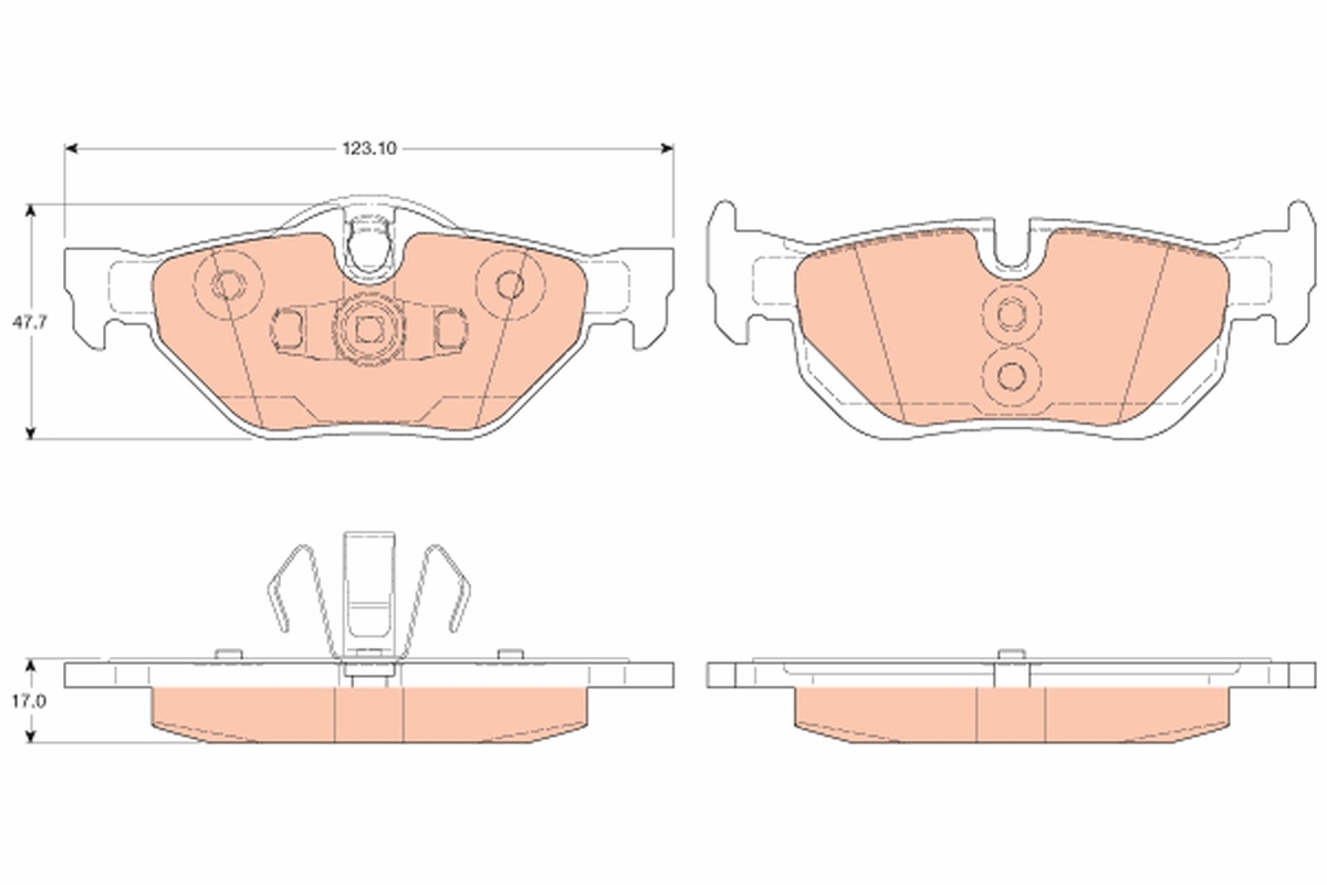 TRW GDB2050 set placute...