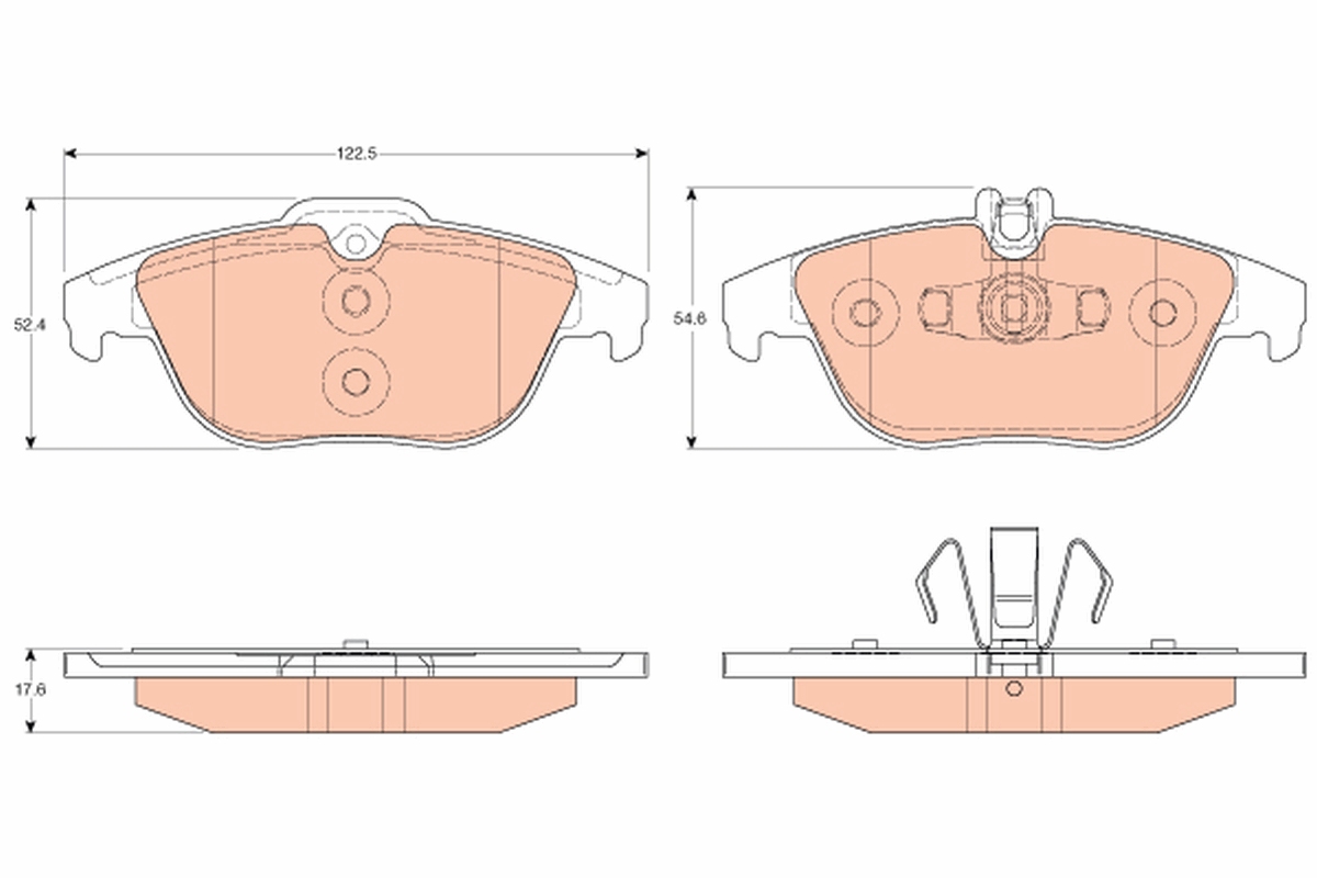 TRW GDB2051 set placute...