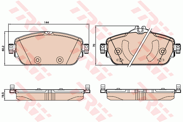 TRW GDB2070 Bremsbelagsatz,...