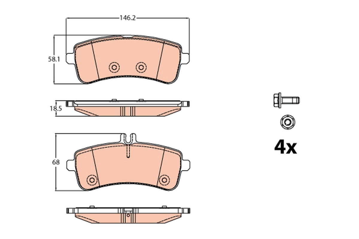 TRW GDB2079 set placute...