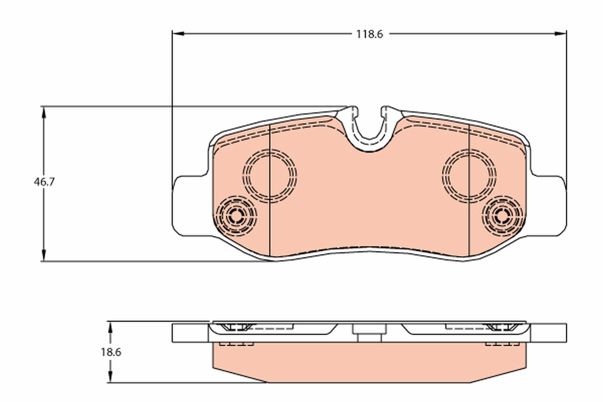 TRW GDB2102 set placute...