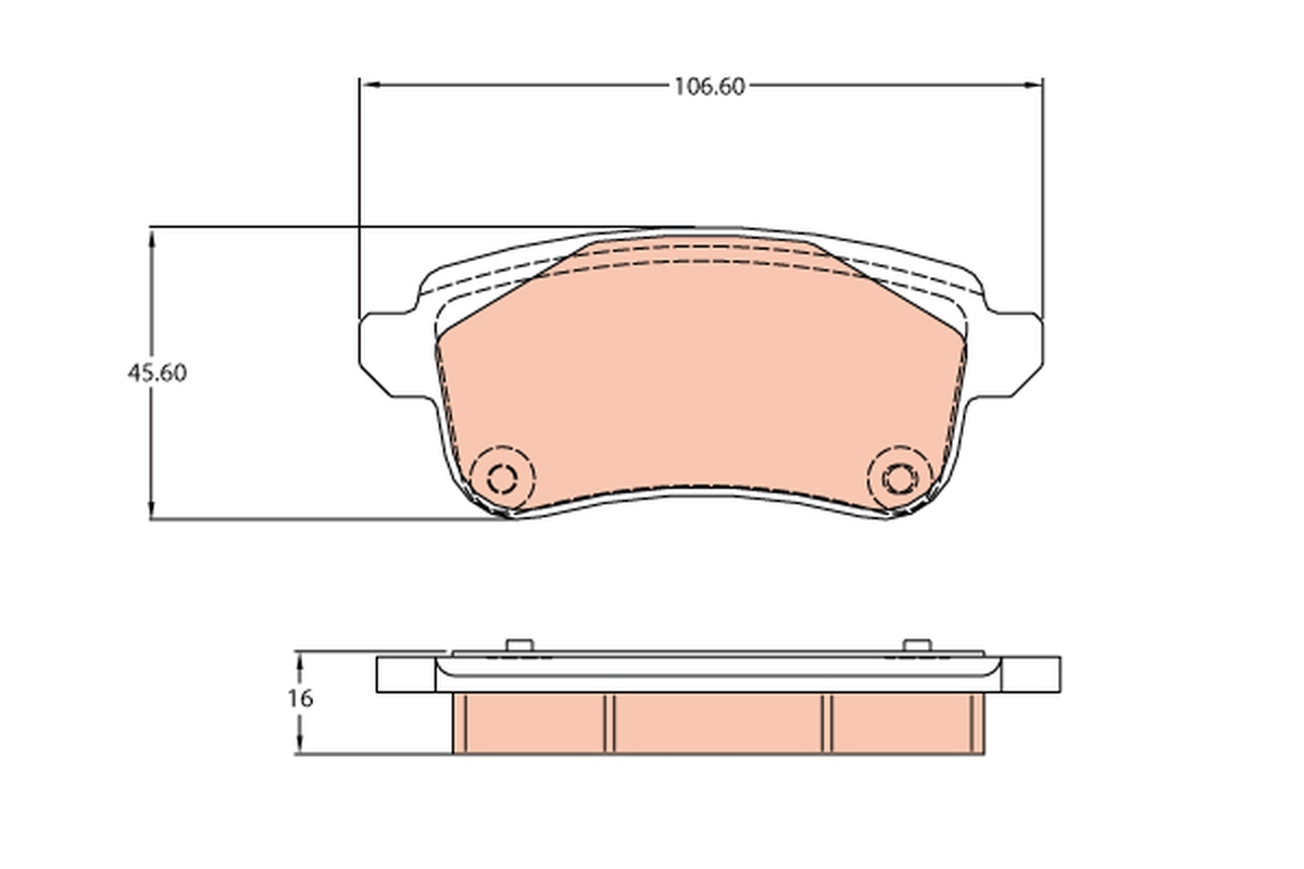 TRW GDB2136 set placute...