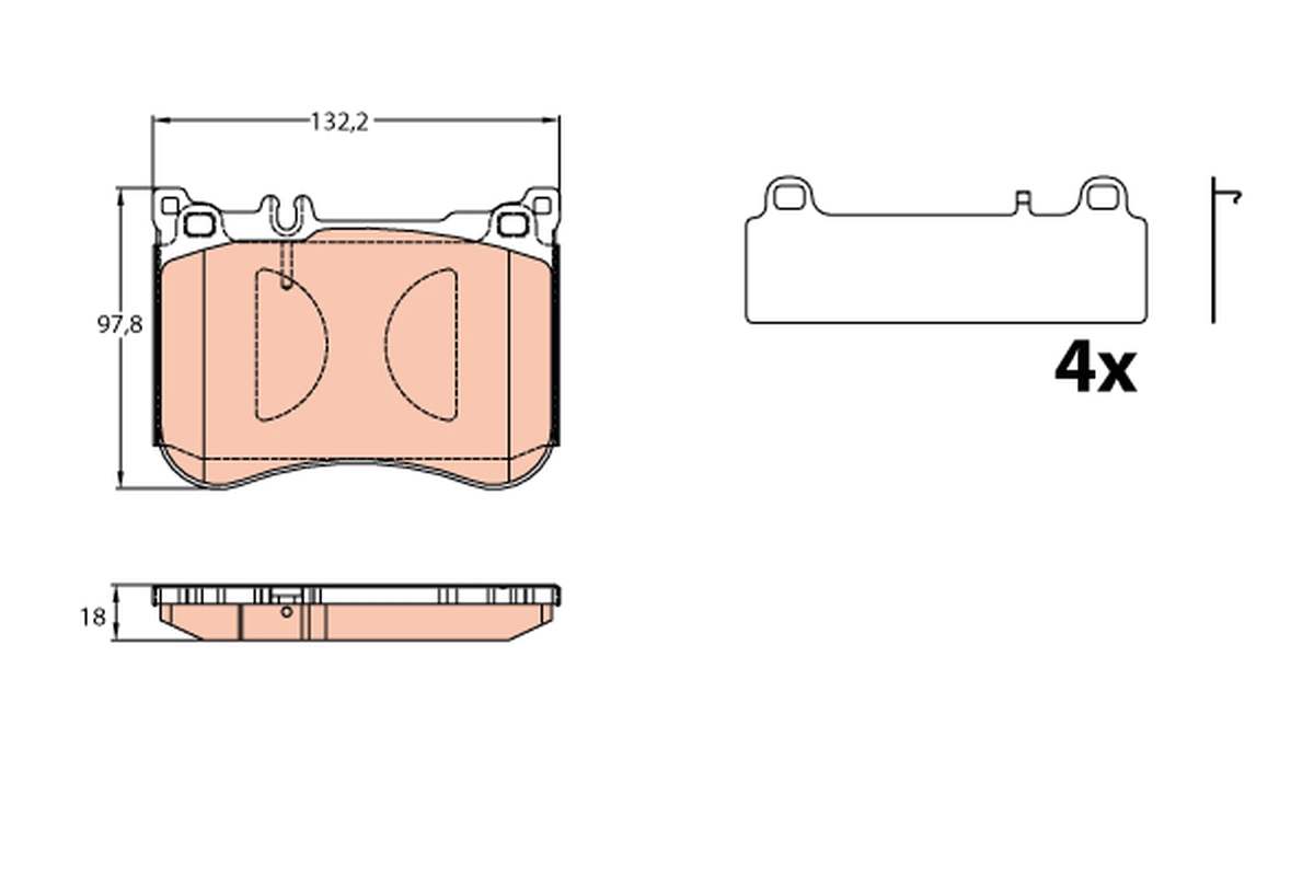 TRW GDB2144 set placute...