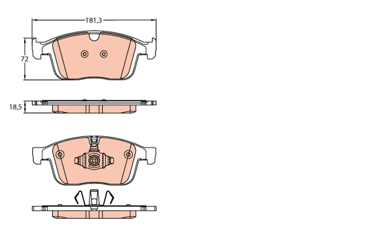 TRW GDB2146 set placute...