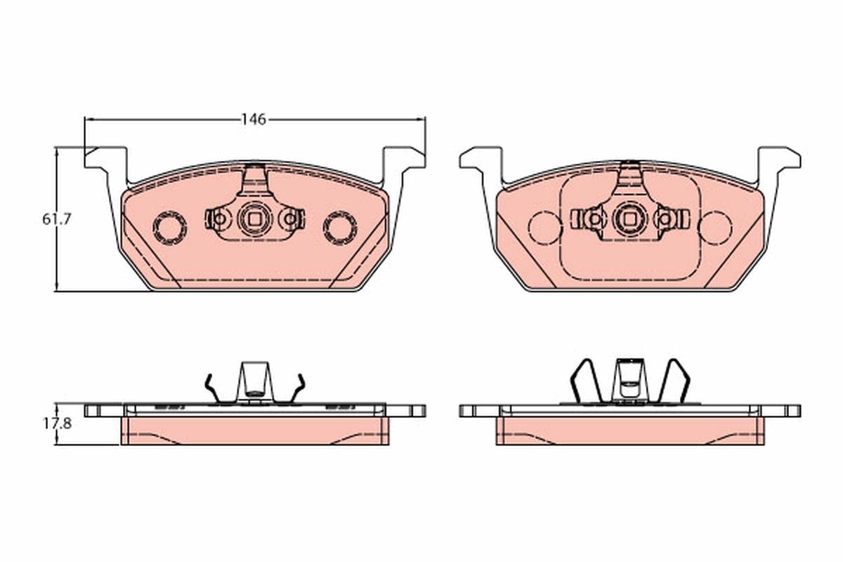 TRW GDB2159 set placute...