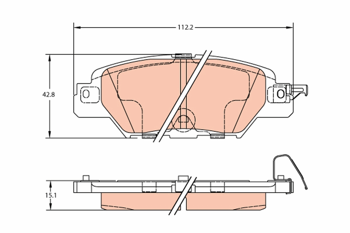 TRW GDB2163 set placute...