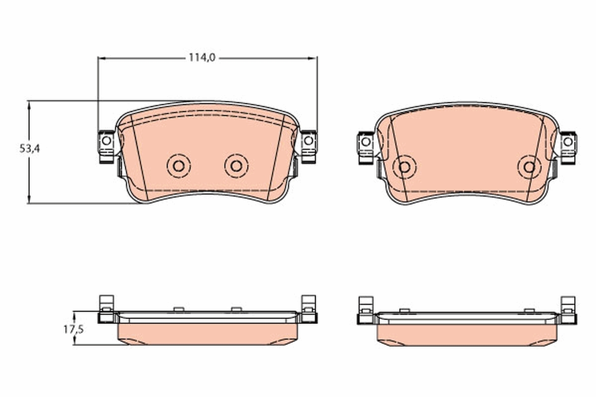 TRW GDB2166 set placute...