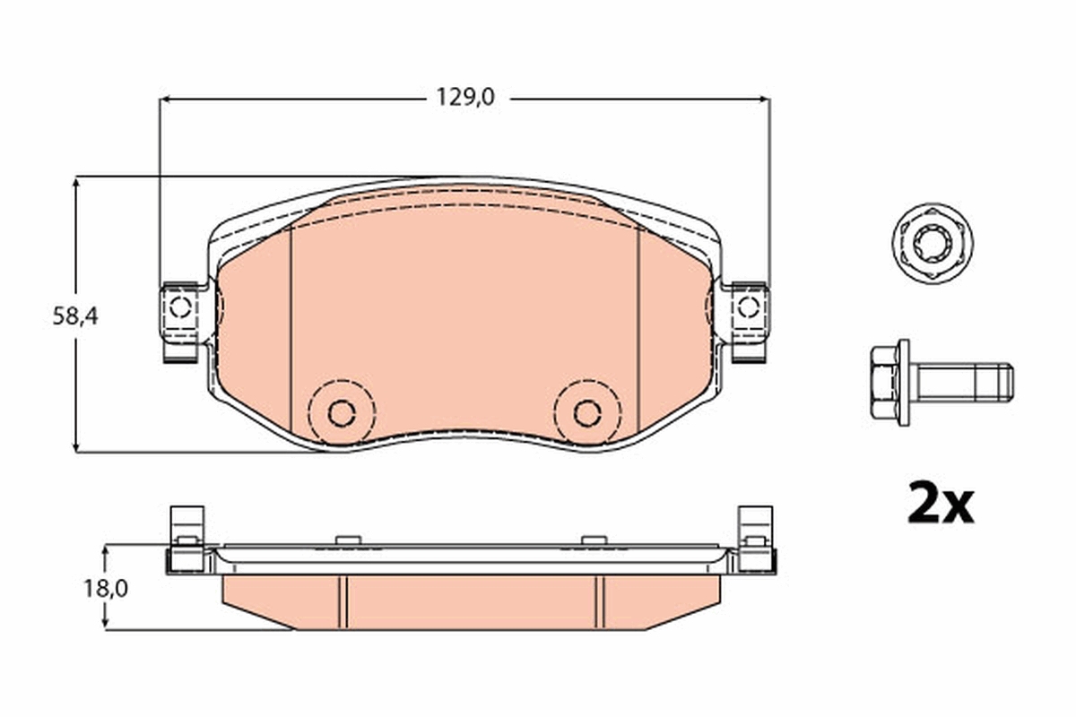 TRW GDB2175 Kit pastiglie...