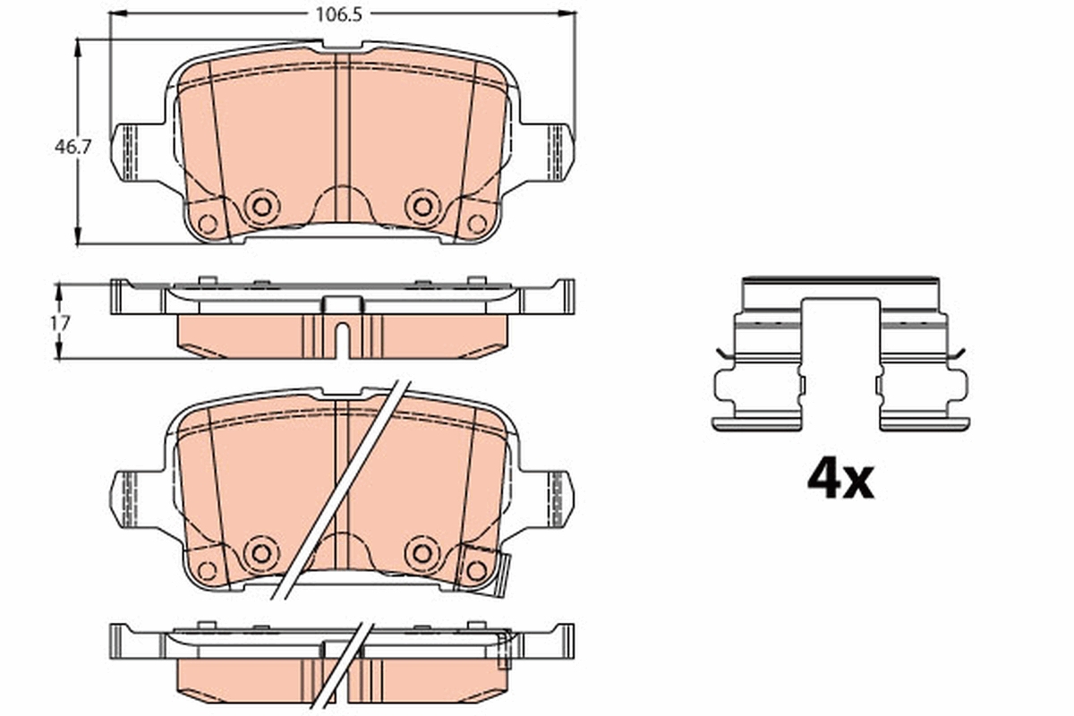 TRW GDB2180 set placute...