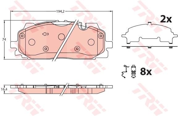 TRW GDB2190 set placute...