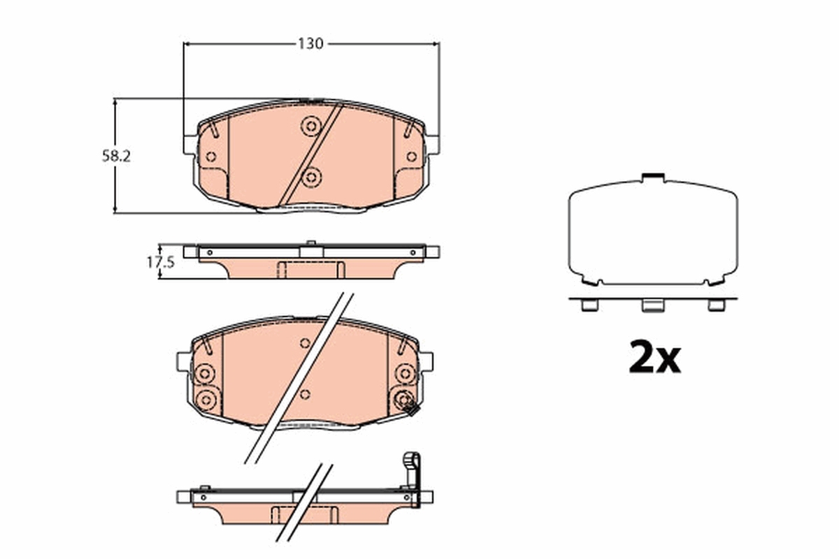 TRW GDB2192 set placute...