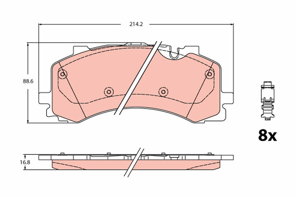 TRW GDB2235 set placute...