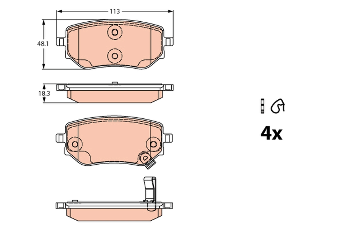 TRW GDB2270 set placute...