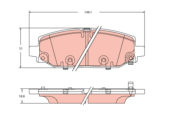 TRW GDB2360 set placute...