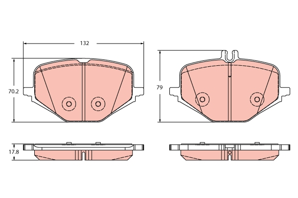 TRW GDB2395 set placute...