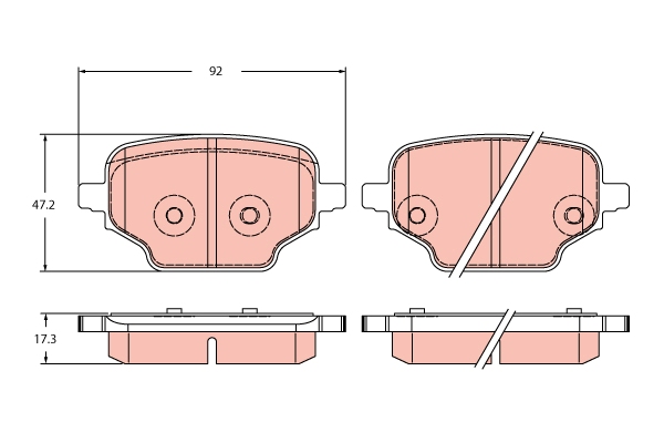 TRW GDB2410 set placute...