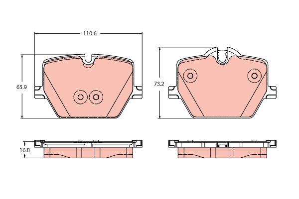 TRW GDB2419 set placute...