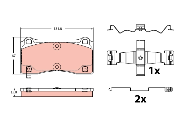 TRW GDB2448 set placute...