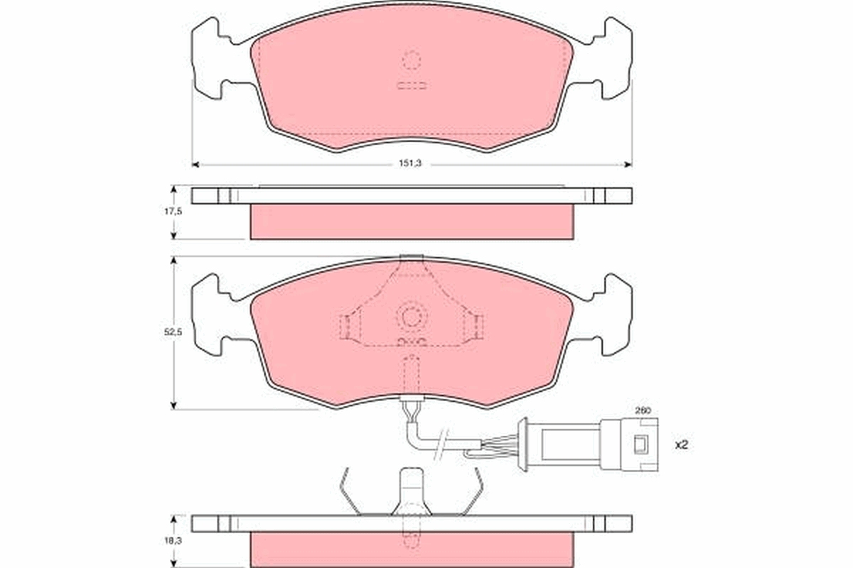 TRW GDB301 Kit pastiglie...