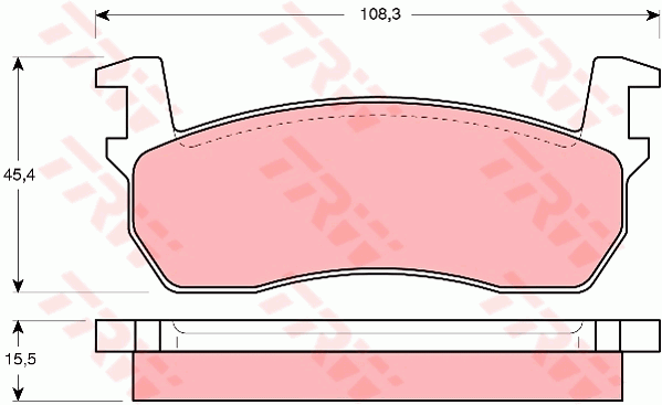 TRW GDB303 Bremsbelagsatz,...