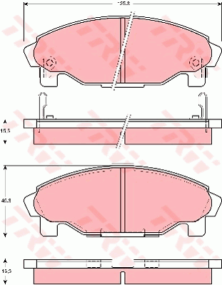 TRW GDB3071 Bremsbelagsatz,...