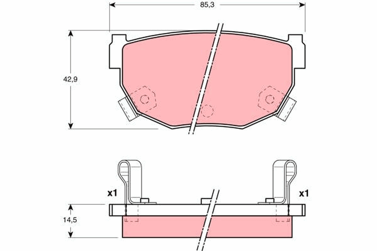 TRW GDB3143 комплект...