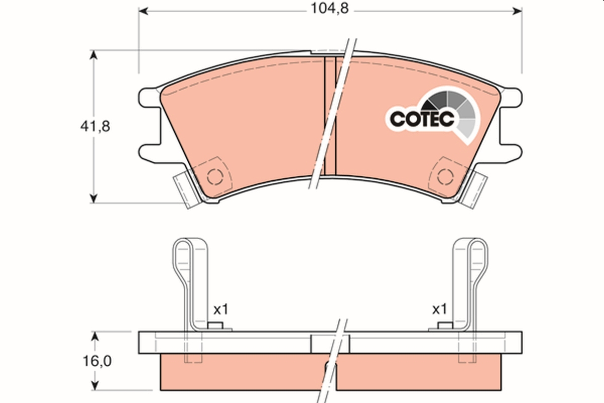 TRW GDB3165 COTEC комплект...