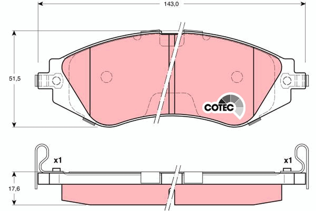 TRW GDB3171 COTEC комплект...