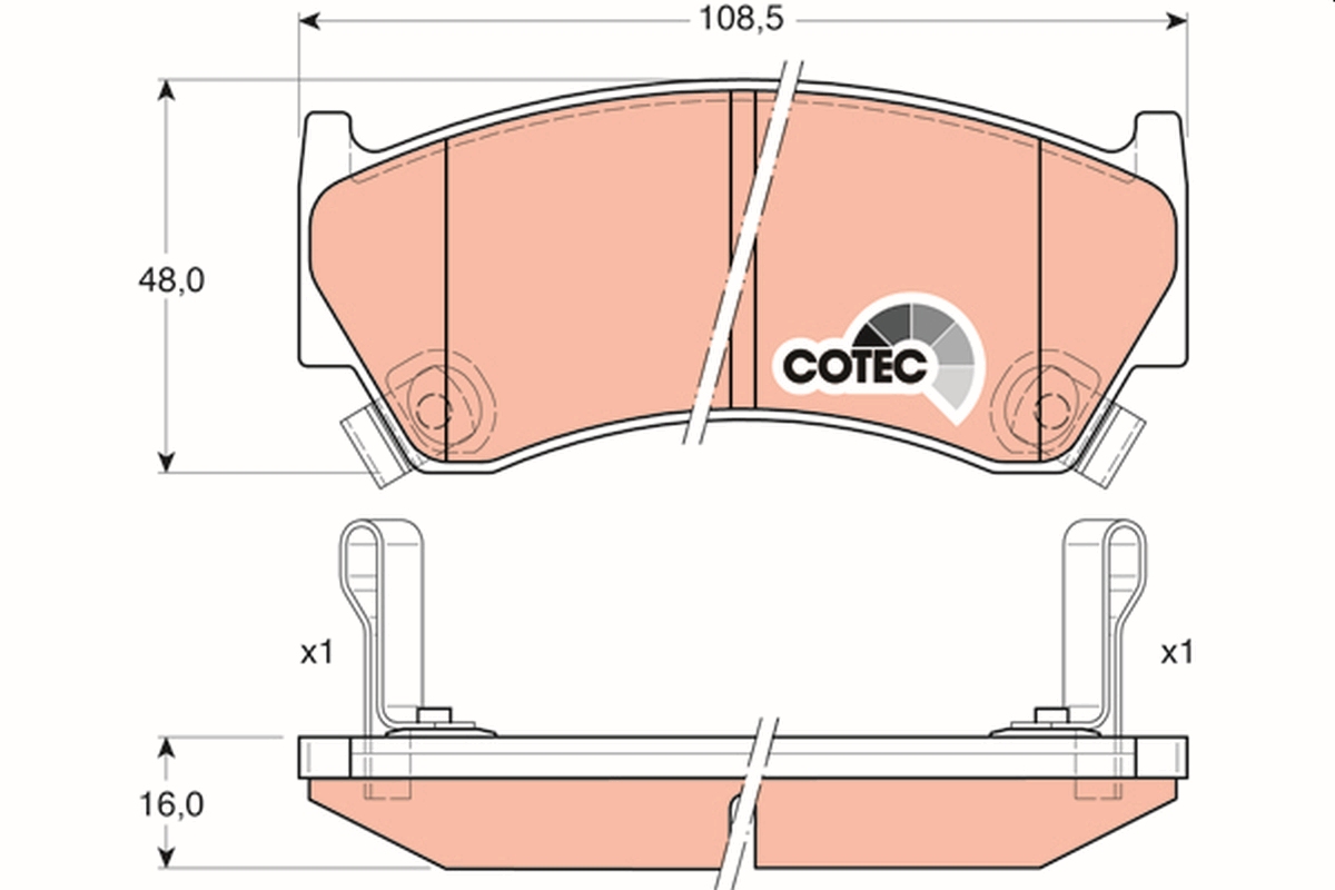 TRW GDB3180 COTEC комплект...