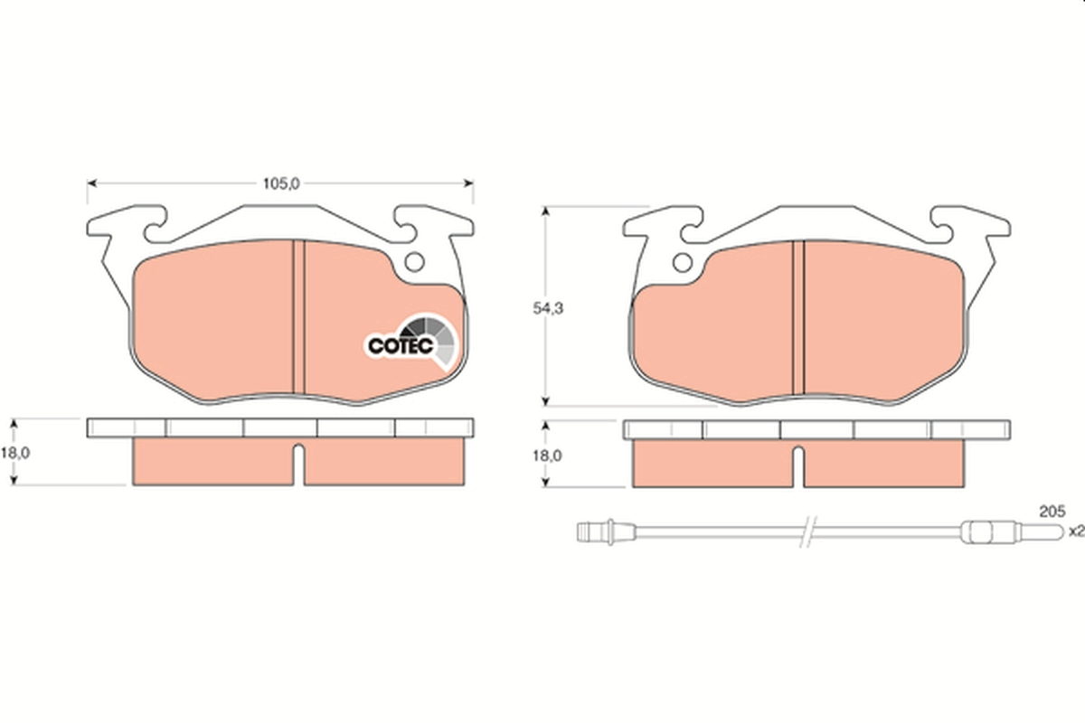 TRW GDB327 COTEC Kit...