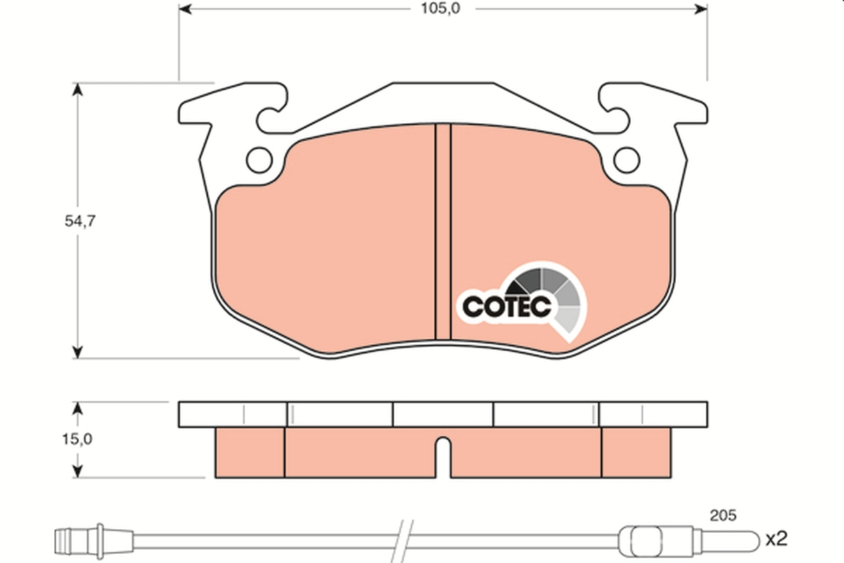 TRW GDB328 COTEC комплект...