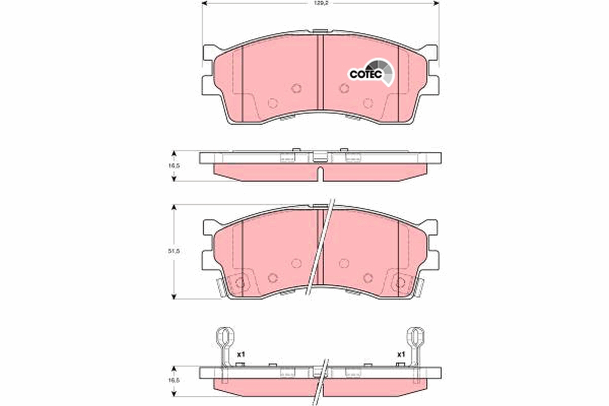 TRW GDB3285 COTEC комплект...