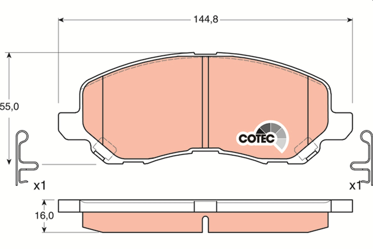 TRW GDB3287 COTEC set...