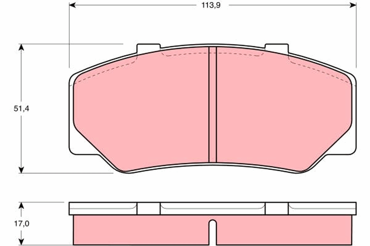LPR 05P1332 Bremsekloss sett