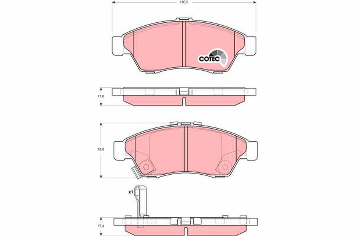 TRW GDB3290 COTEC комплект...