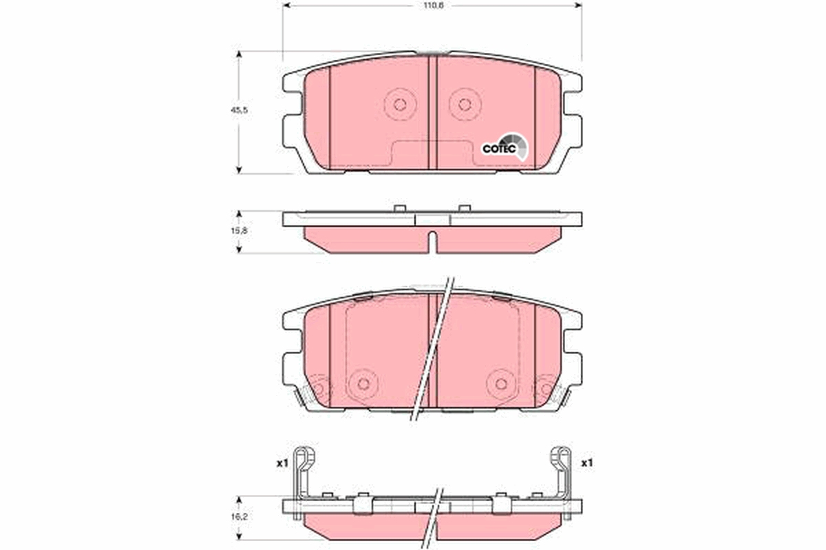 TRW GDB3296 COTEC комплект...