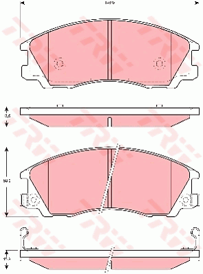 TRW GDB3299 Kit pastiglie freno, Freno a disco