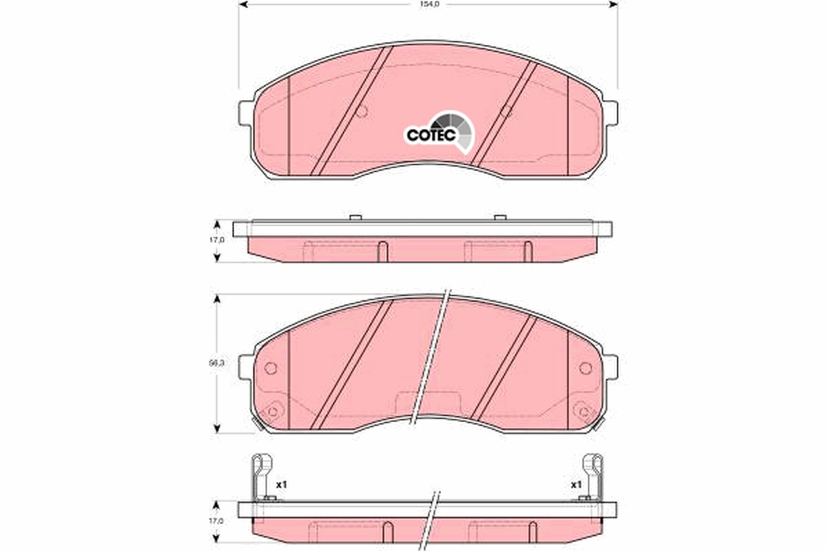 TRW GDB3301 COTEC комплект...