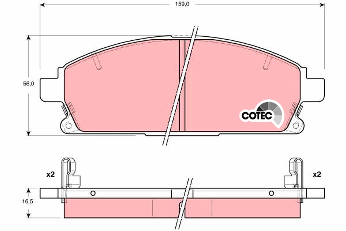 TRW GDB3312 COTEC комплект...